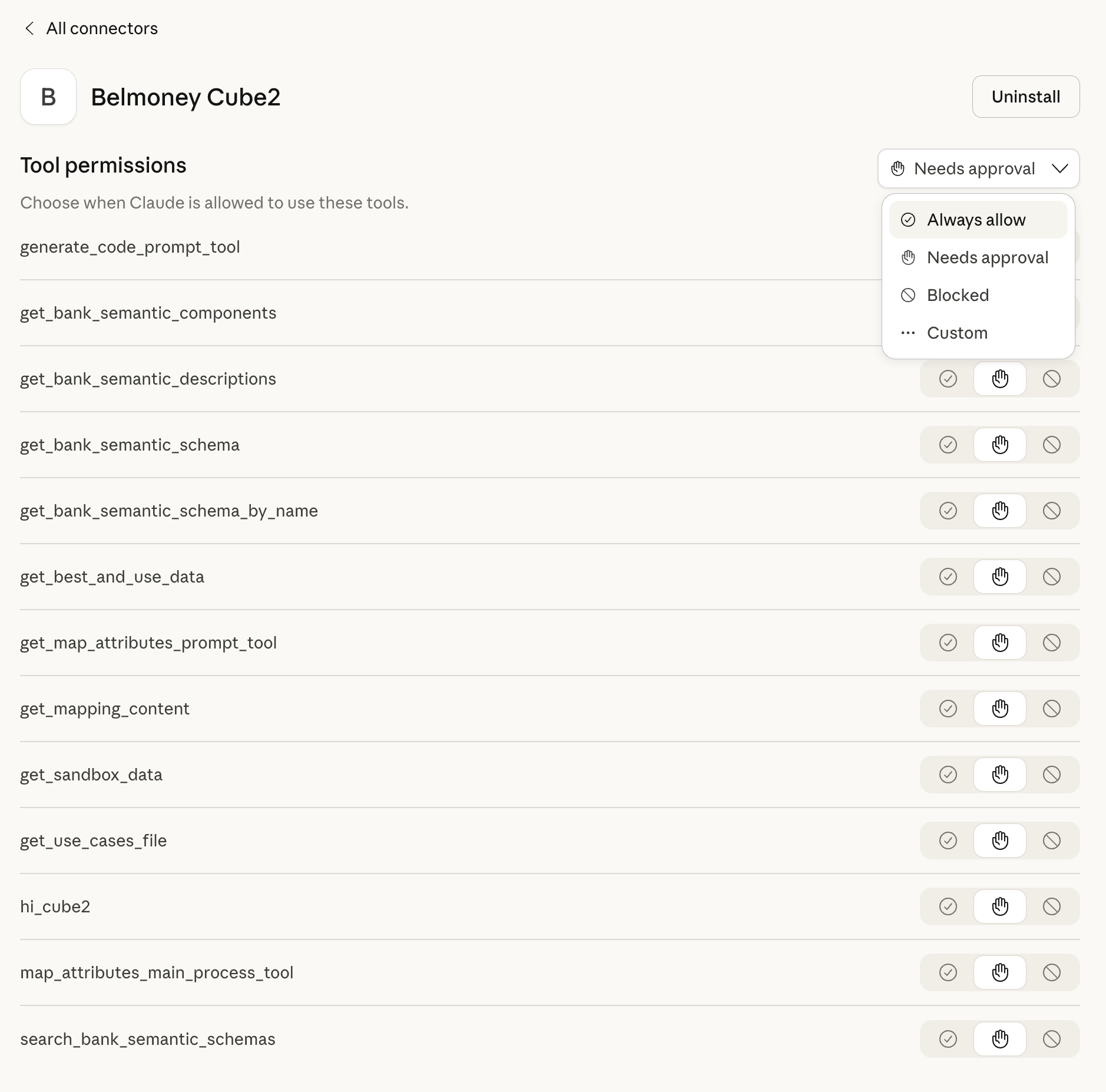 Change to Always Allow